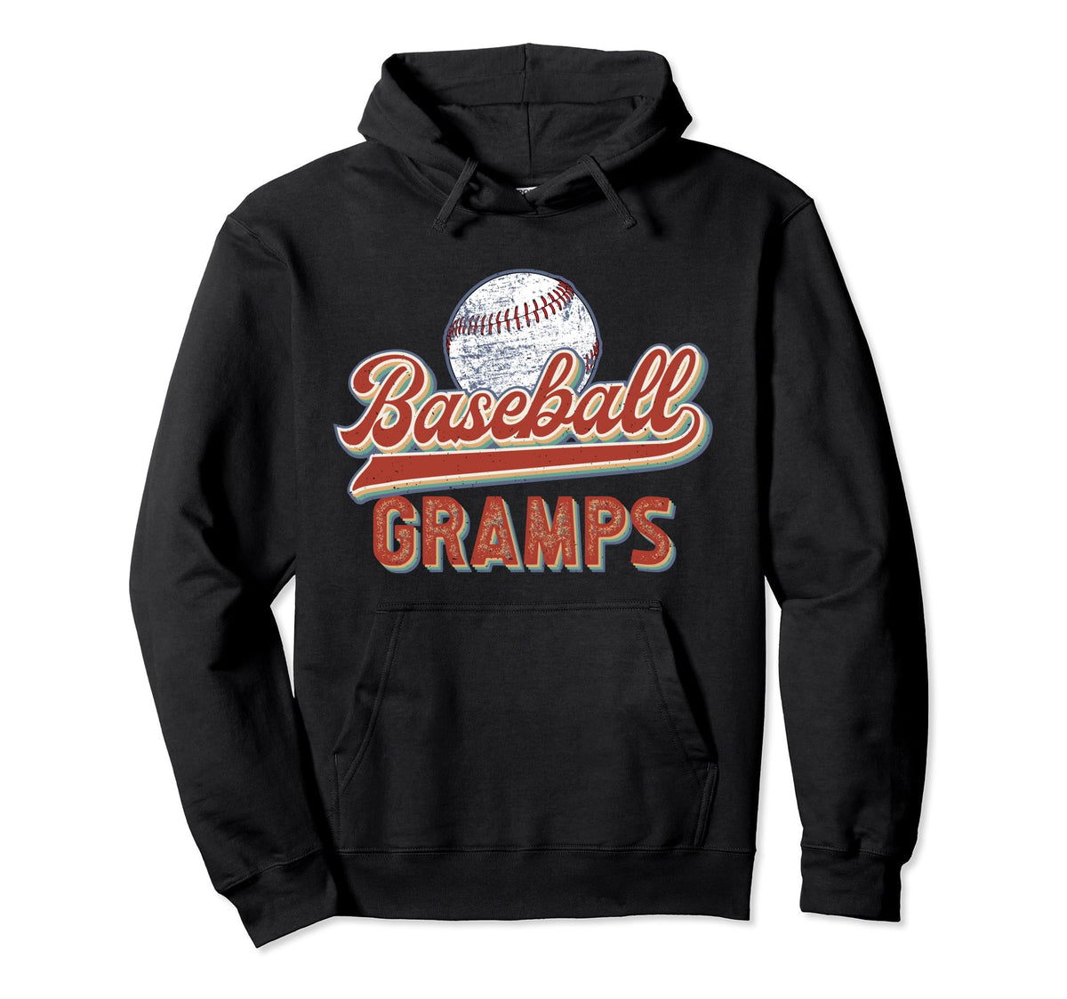 Baseball Gramps Grandpa Best Gramps Hoodie - Unique Graphic Men Women