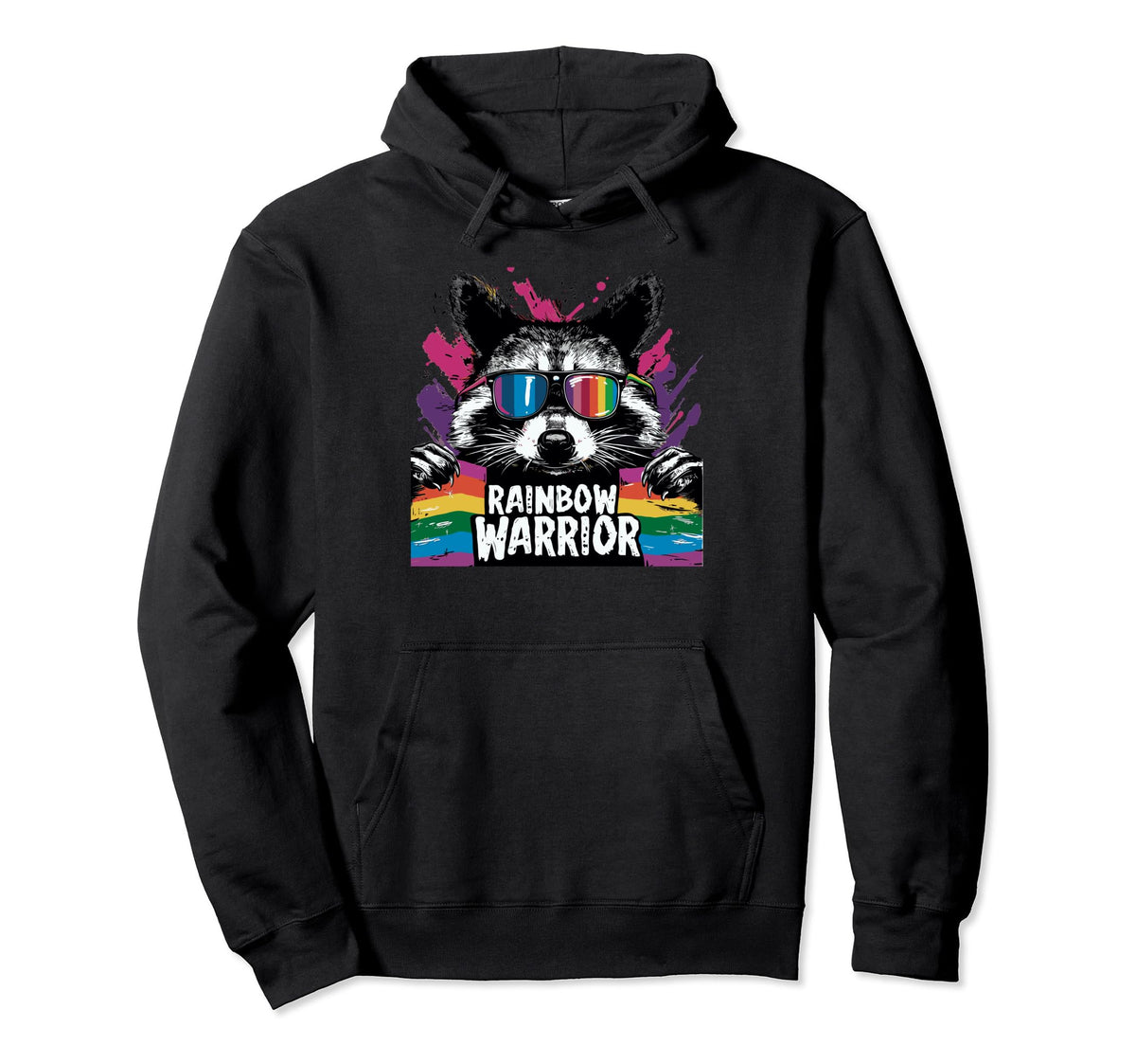 Funny Raccoon Love Sunglasses Summer Hoodie - Custom Art Print Men Women