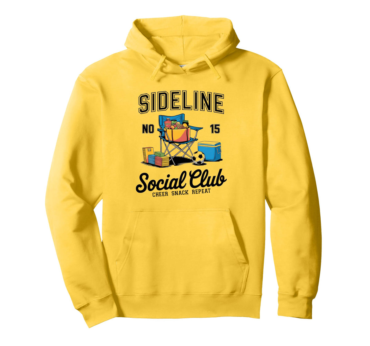 Sideline Social Club Soccer Mom Game Day Hoodie - Novelty Apparel Men Women