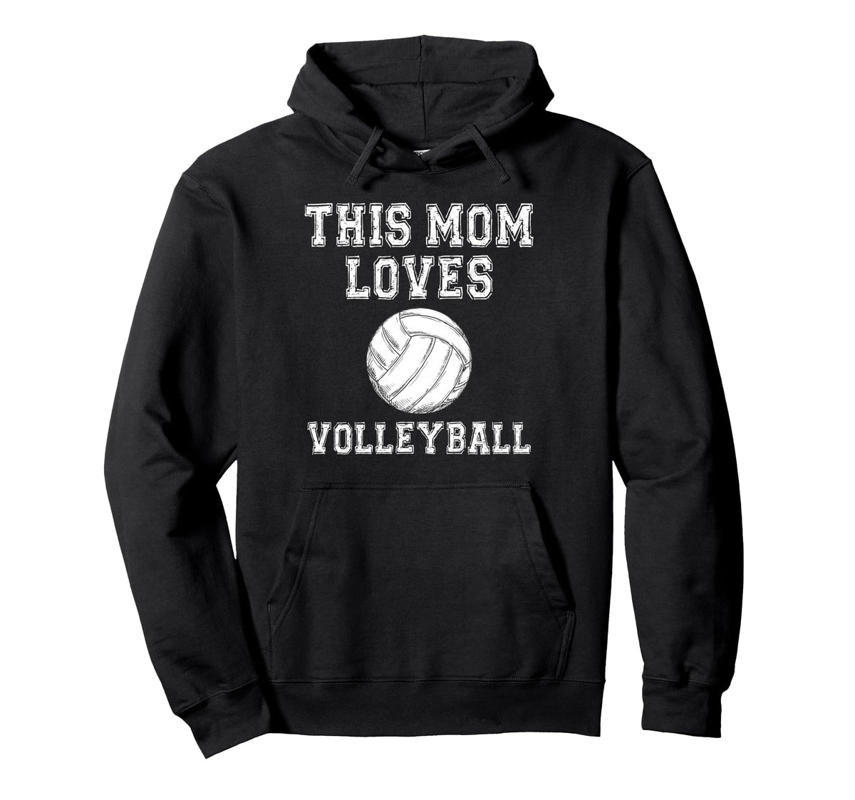 This Mom Loves Volleyball Game Day Hoodie - Minimalist Print Men Women