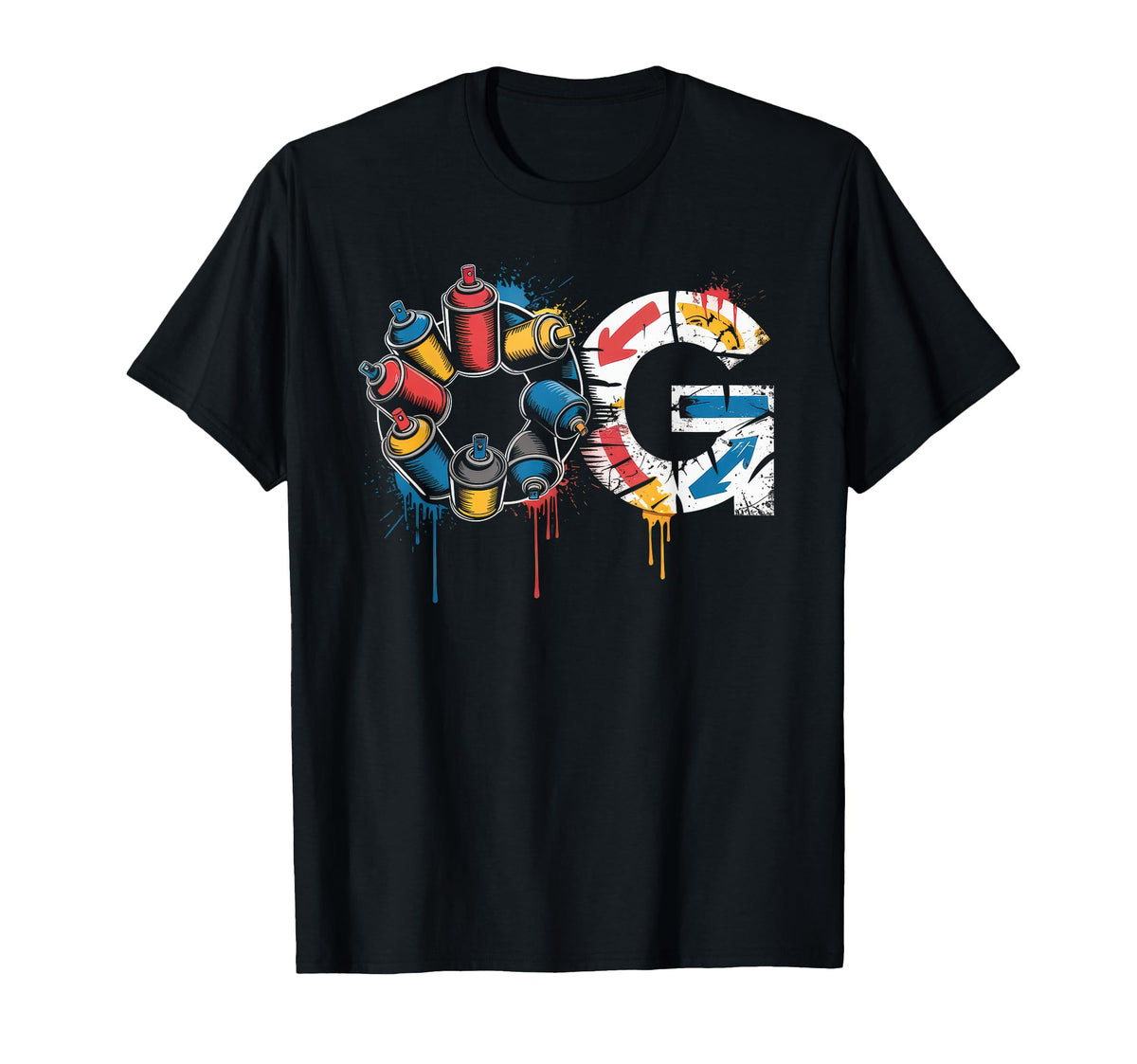 Old School Og Hip Hop Vinyl Cds Tapes T-Shirt - Trendy Graphic Men Women