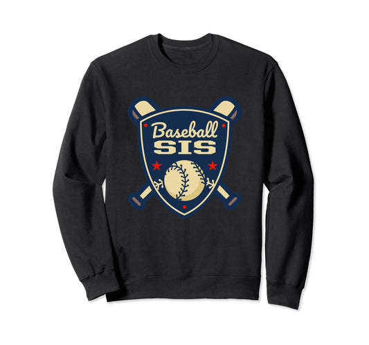 Baseball Sis Matching Family Sweatshirt - Unique Graphic Men Women