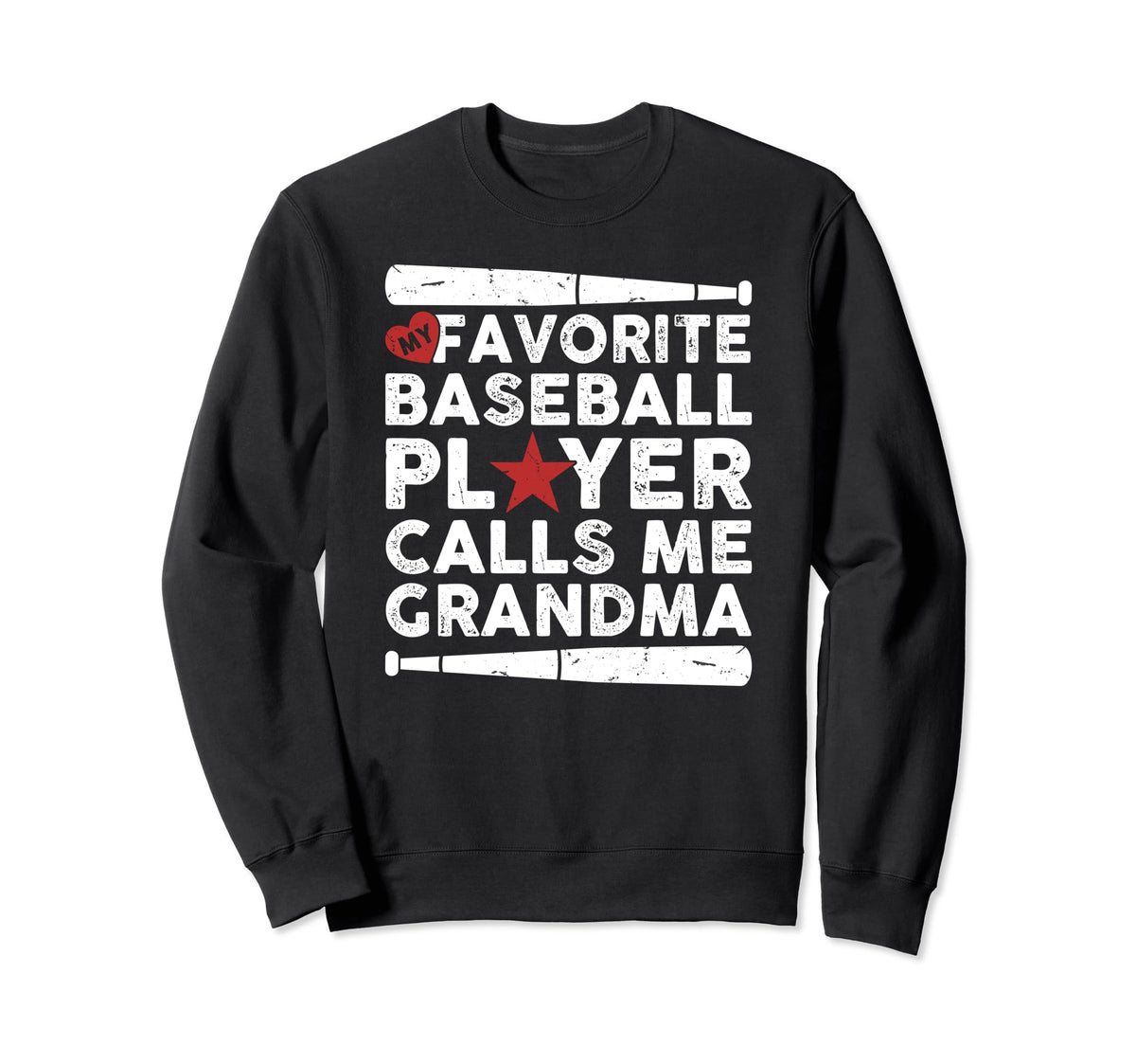 Baseball My Favorite Baseball Player Sweatshirt - Unique Graphic Unisex