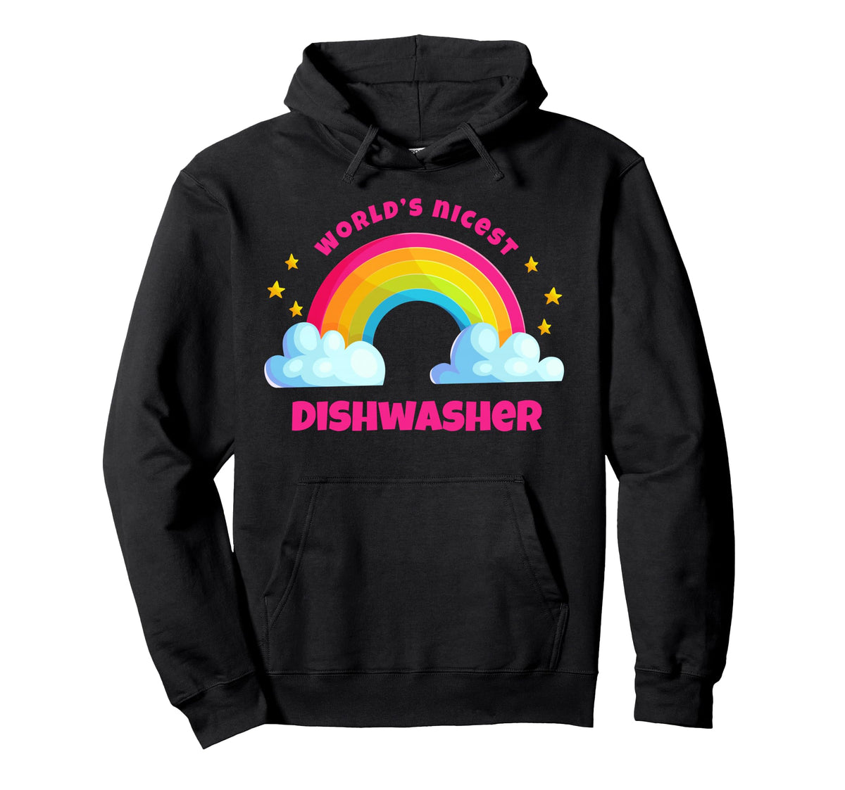 Worlds Nicest Dishwasher Rainbow Funny Hoodie - Streetwear Style Unisex
