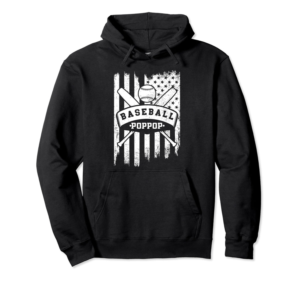 Baseball Pop Pop Usa American Flag Family Hoodie - Trendy Graphic Unisex