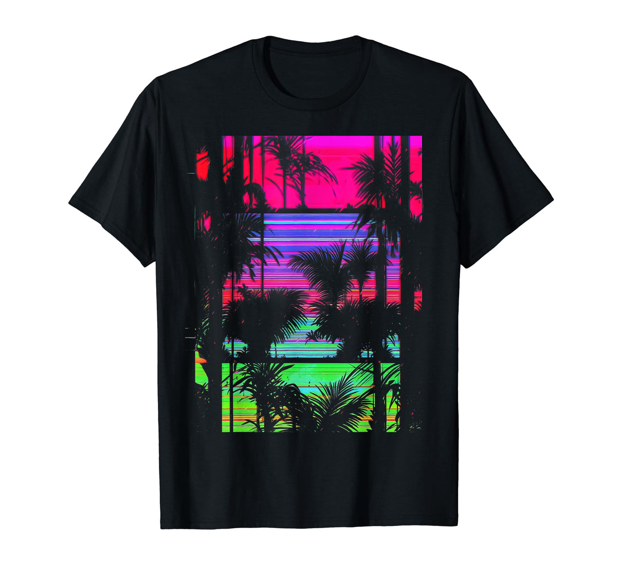 Vaporwave Synthwave Glitch 80S 90S Y2K T-Shirt - Novelty Apparel Unisex
