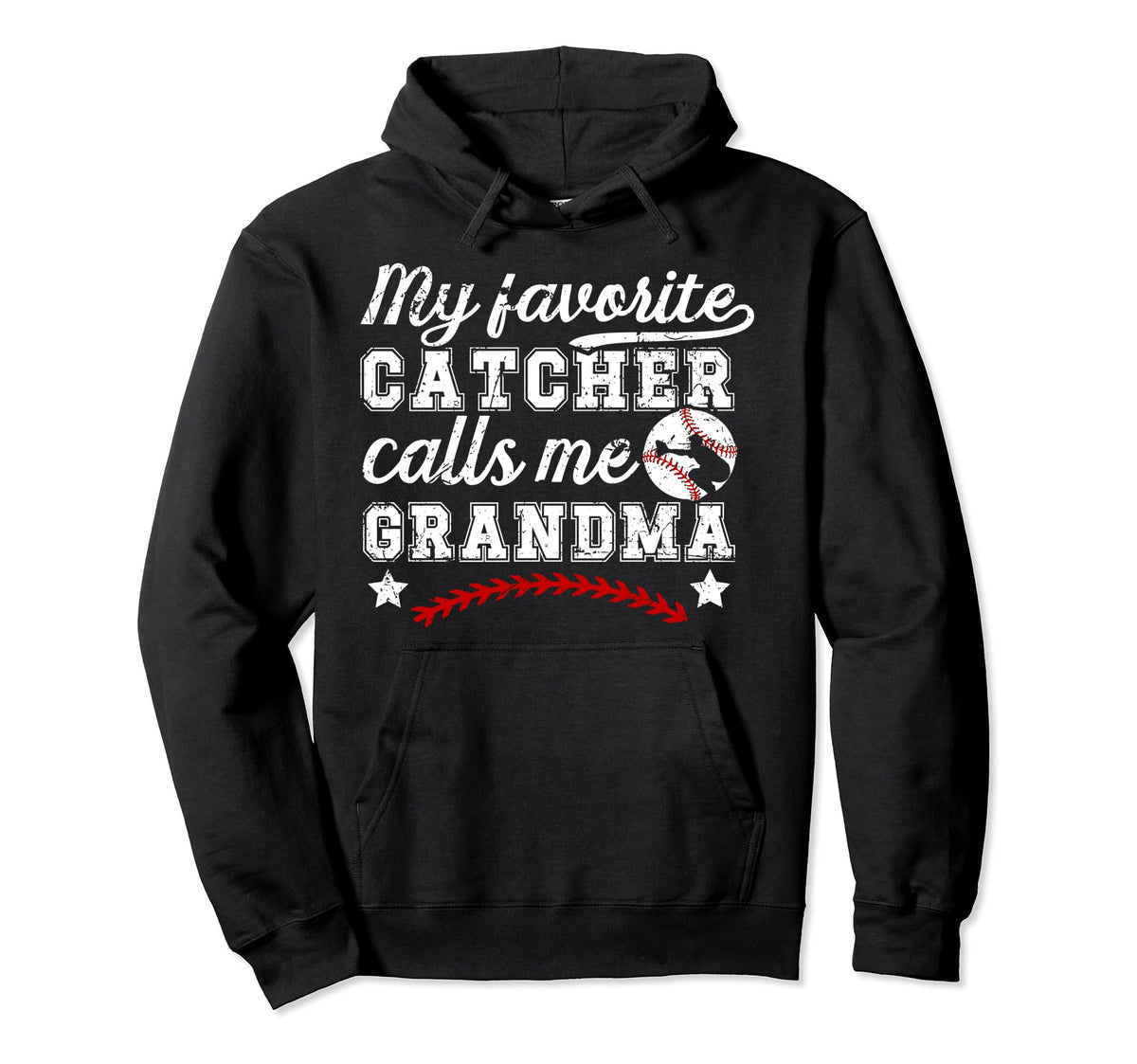 My Favorite Baseball Catcher Grandma Hoodie - Aesthetic Graphic Men Women