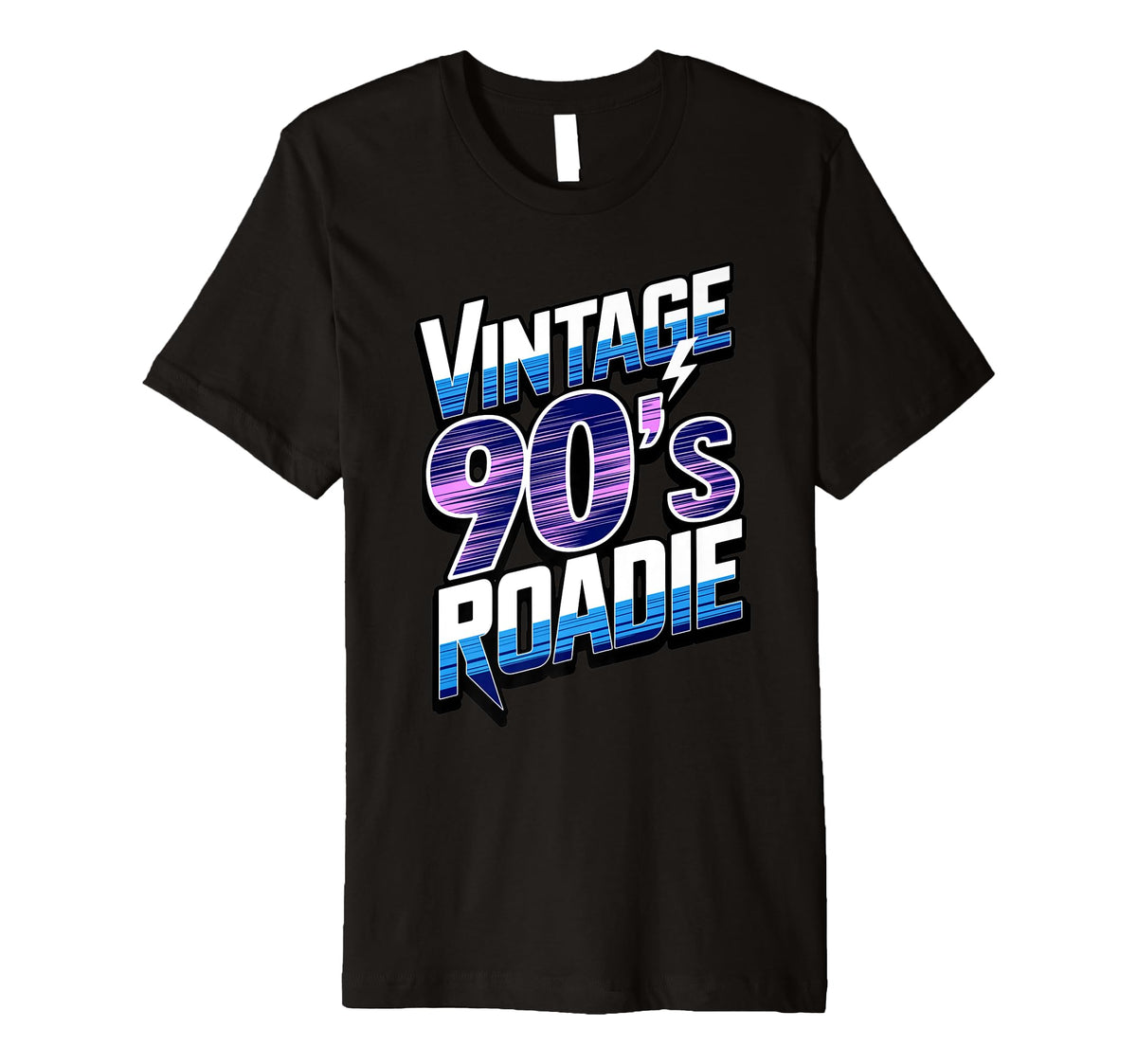 90S Roadie Rock Music Country Grunge T-Shirt - Minimalist Print for Adults