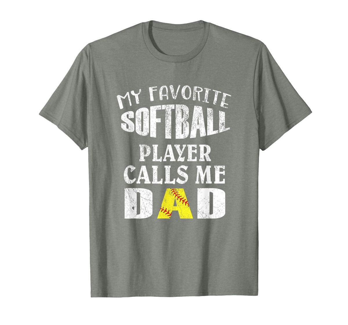 My Favorite Softball Player Calls Me T-Shirt - Streetwear Style for Adults