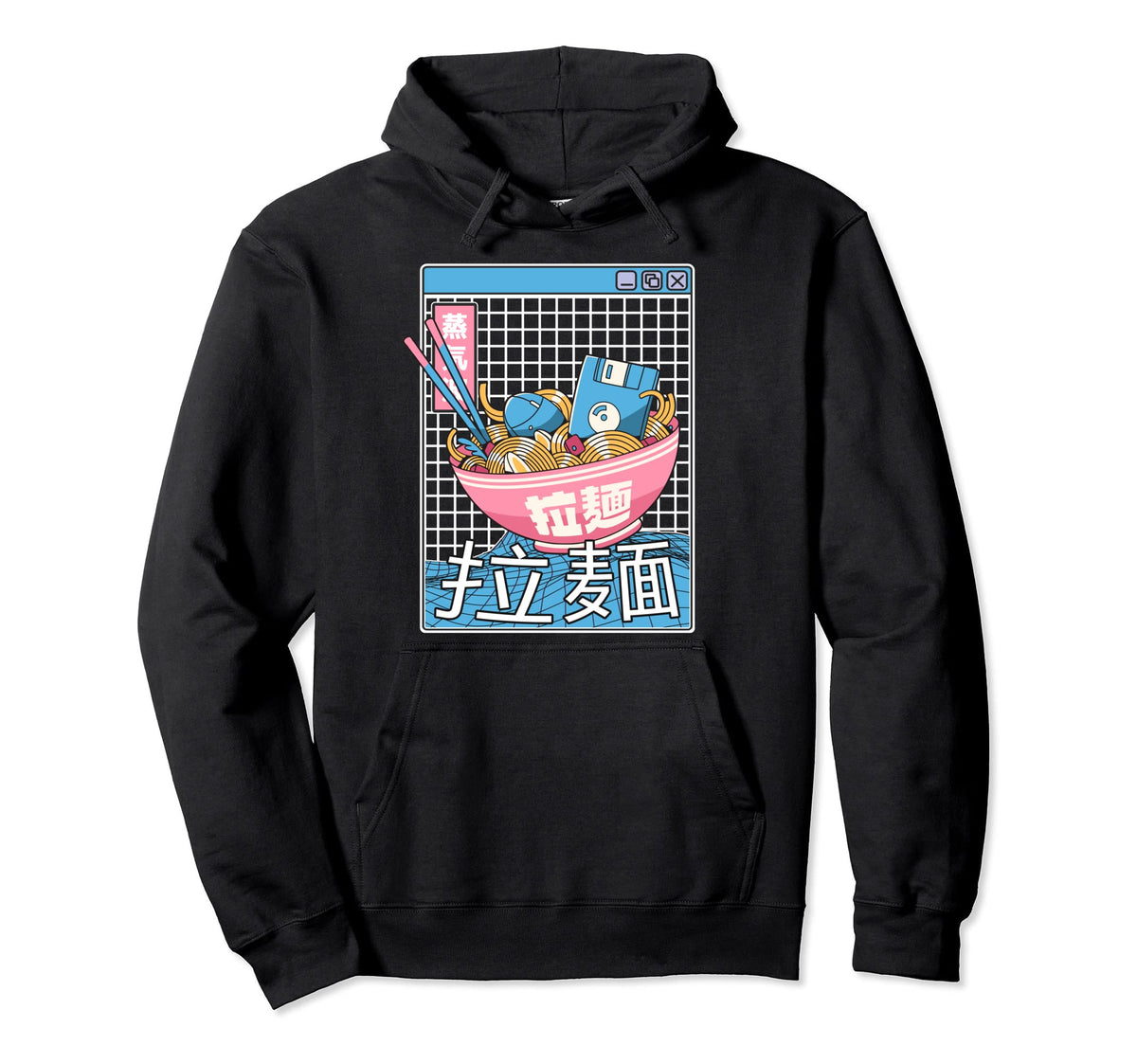 Digital Ramen Bowl Japan Pastel Otaku Hoodie - Aesthetic Graphic Men Women