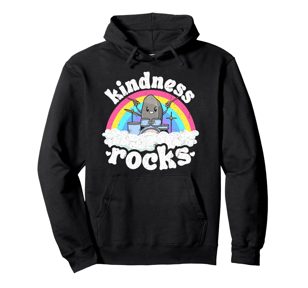 Anti Bullying Rainbow Hippie Music Hoodie - Custom Art Print Men Women