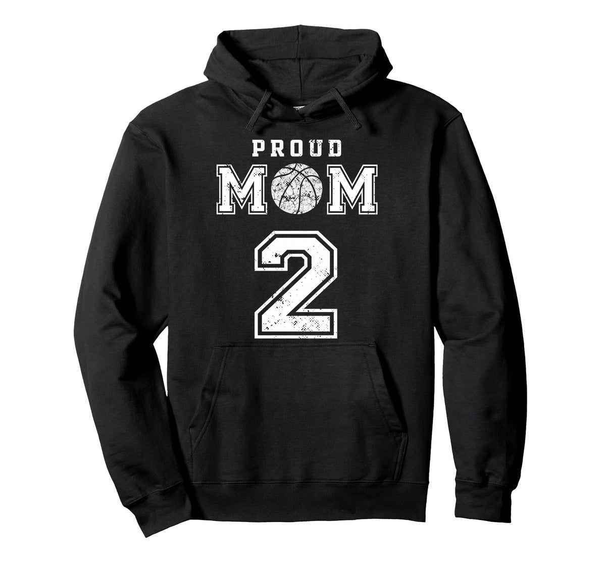 Custom Proud Basketball Mom Number 2 Hoodie - Novelty Apparel for Adults
