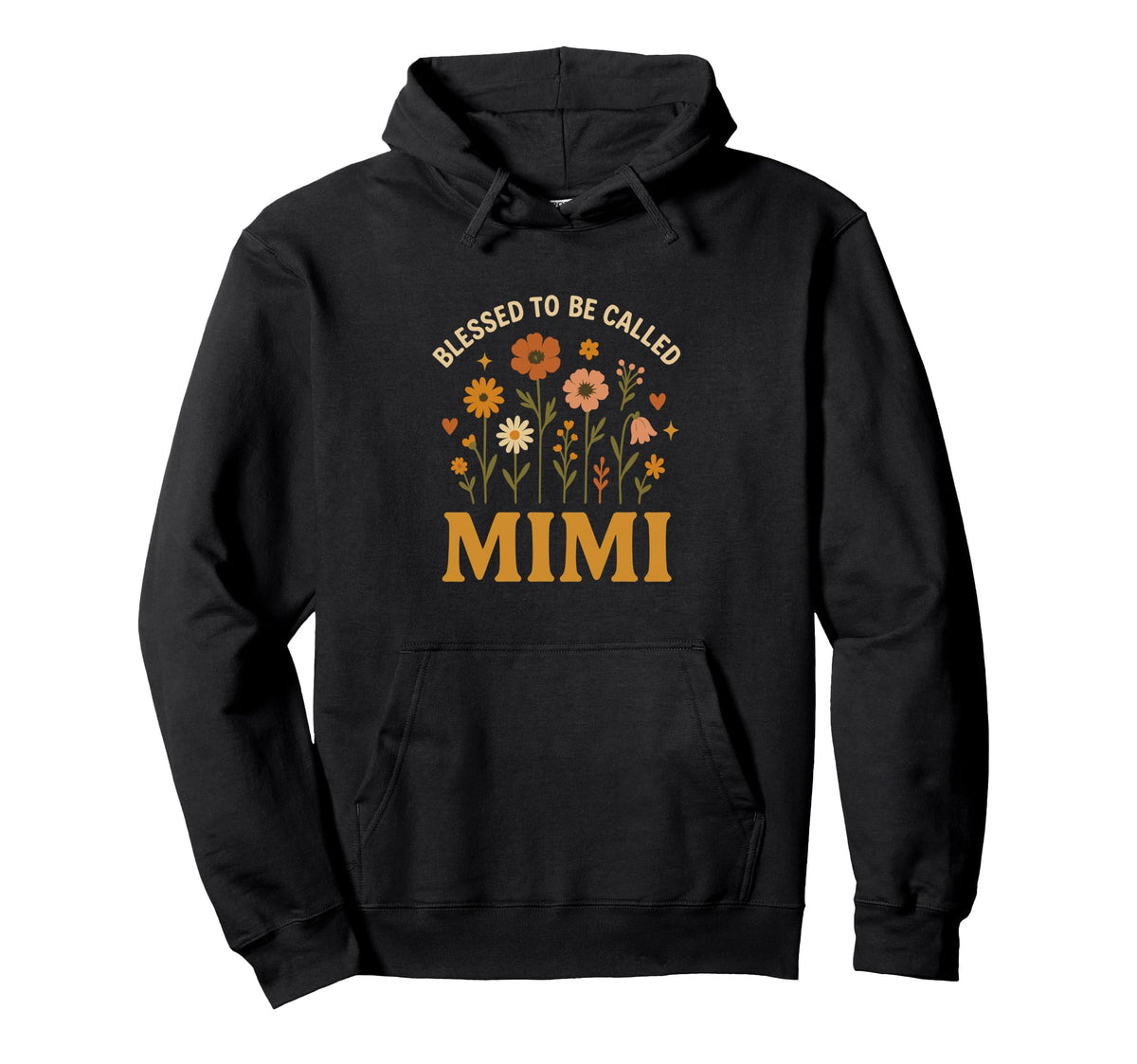 Blessed To Be Called Mimi Floral Grandma Hoodie - Trendy Graphic Men Women