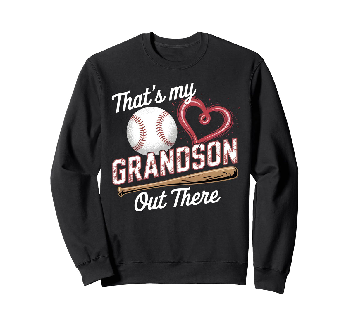 Thats My Grandson Baseball Grandma Sweatshirt - Streetwear Style Men Women