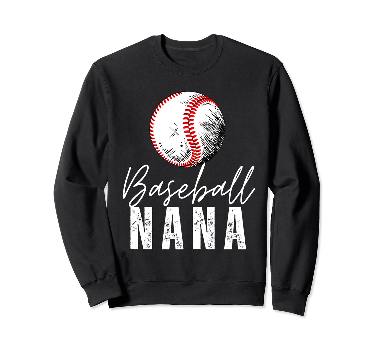 Baseball Nana Family Matching Sweatshirt - Casual Everyday Wear Men Women