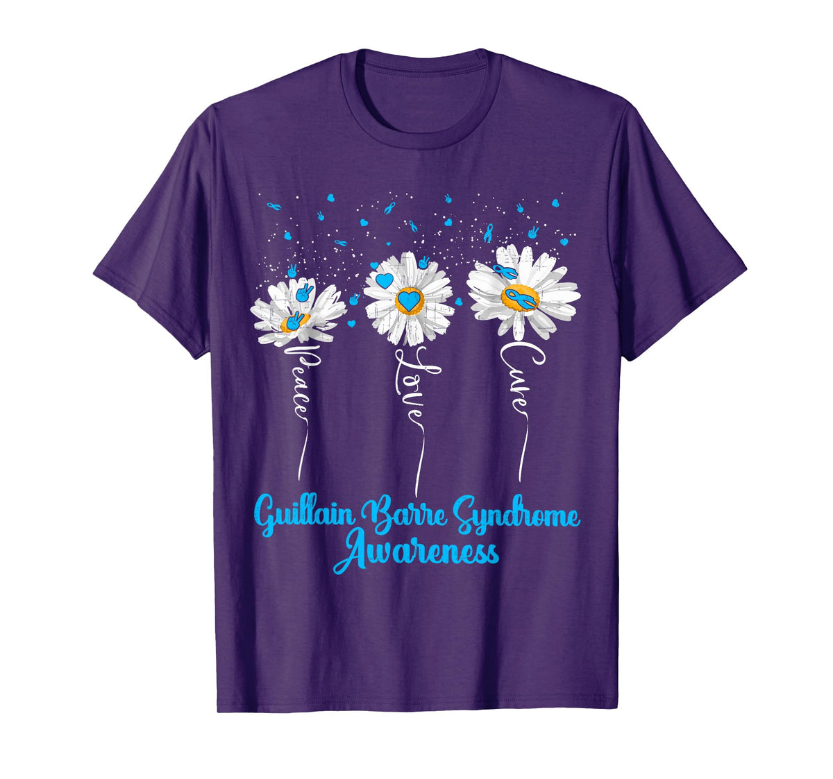 Peace Love Cure Guillain Barre T-Shirt - Streetwear Style for Adults