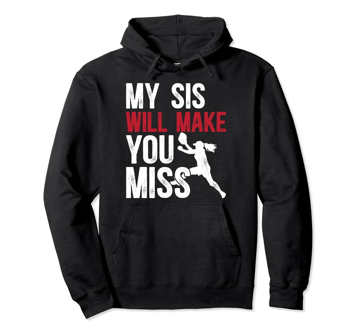 My Sis Baseball Pitcher Brother Hoodie - Streetwear Style Men Women