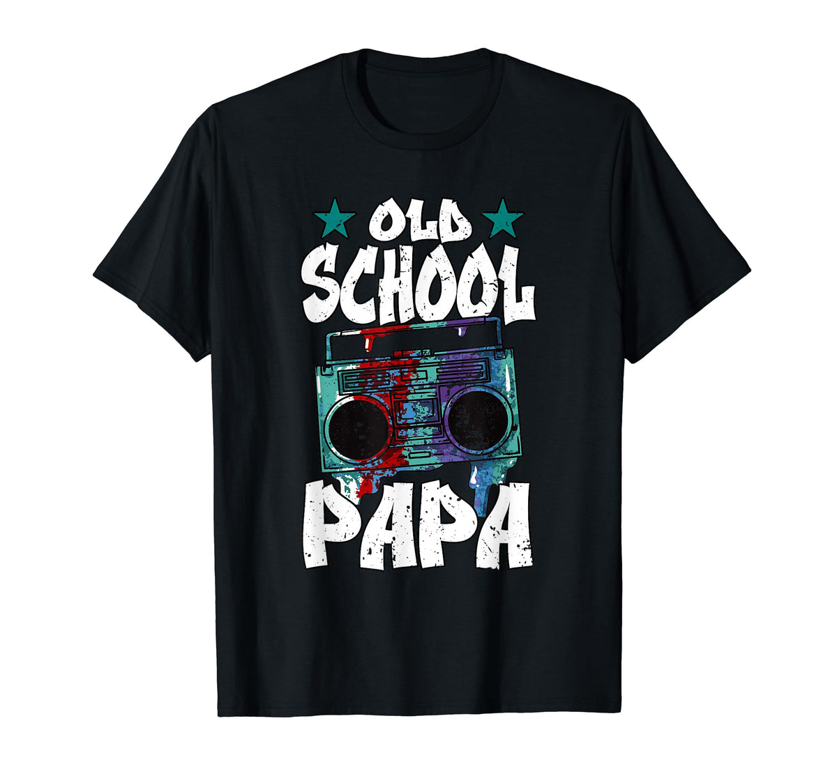 Old School Papa Boombox Hip Hop Trap T-Shirt - Novelty Apparel Men Women