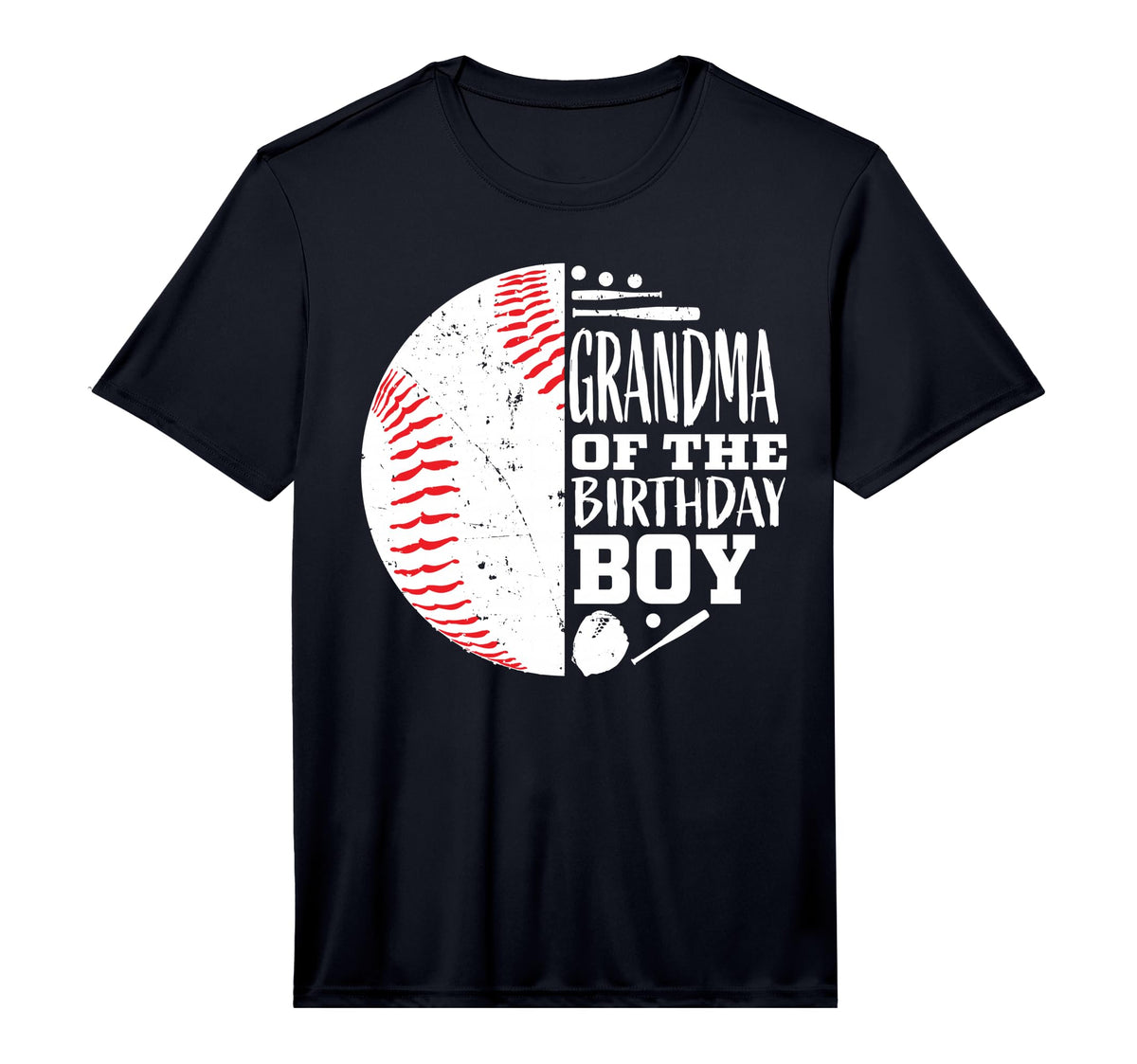 Mens Grandma Birthday Baseball Themed T-Shirt - Minimalist Print Men Women