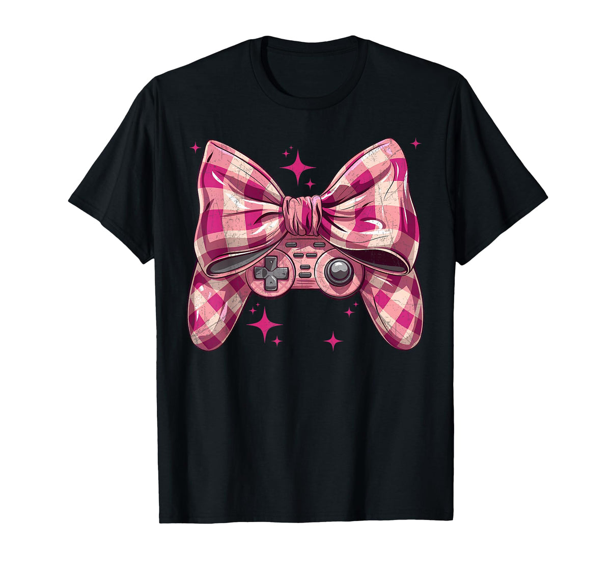 Coquette Bow Gaming Mothers Day Gamer Mom T-Shirt - Unique Graphic Unisex