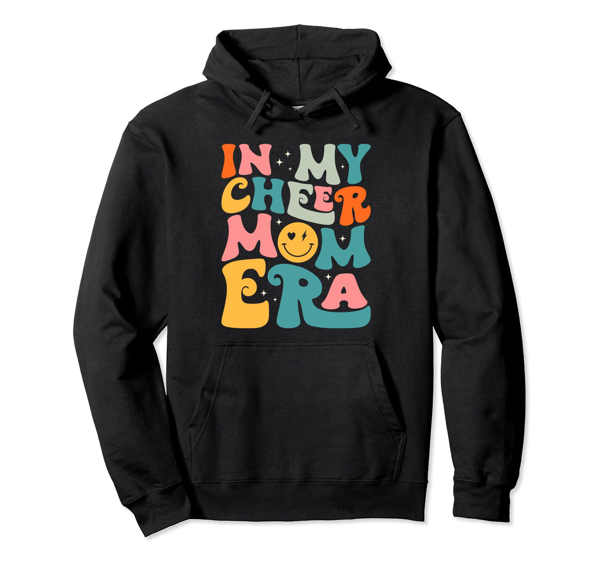 My Cheer Mom Era Cheerleading Football Hoodie - Novelty Apparel for Adults