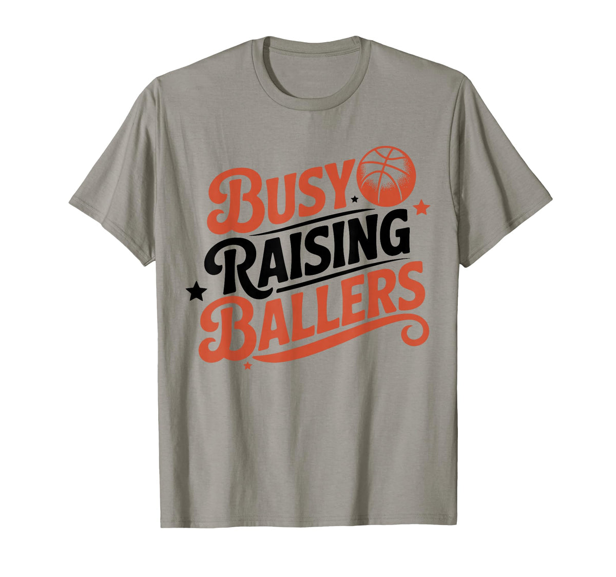 Busy Raising Ballers Funny Basketball T-Shirt - Minimalist Print Unisex
