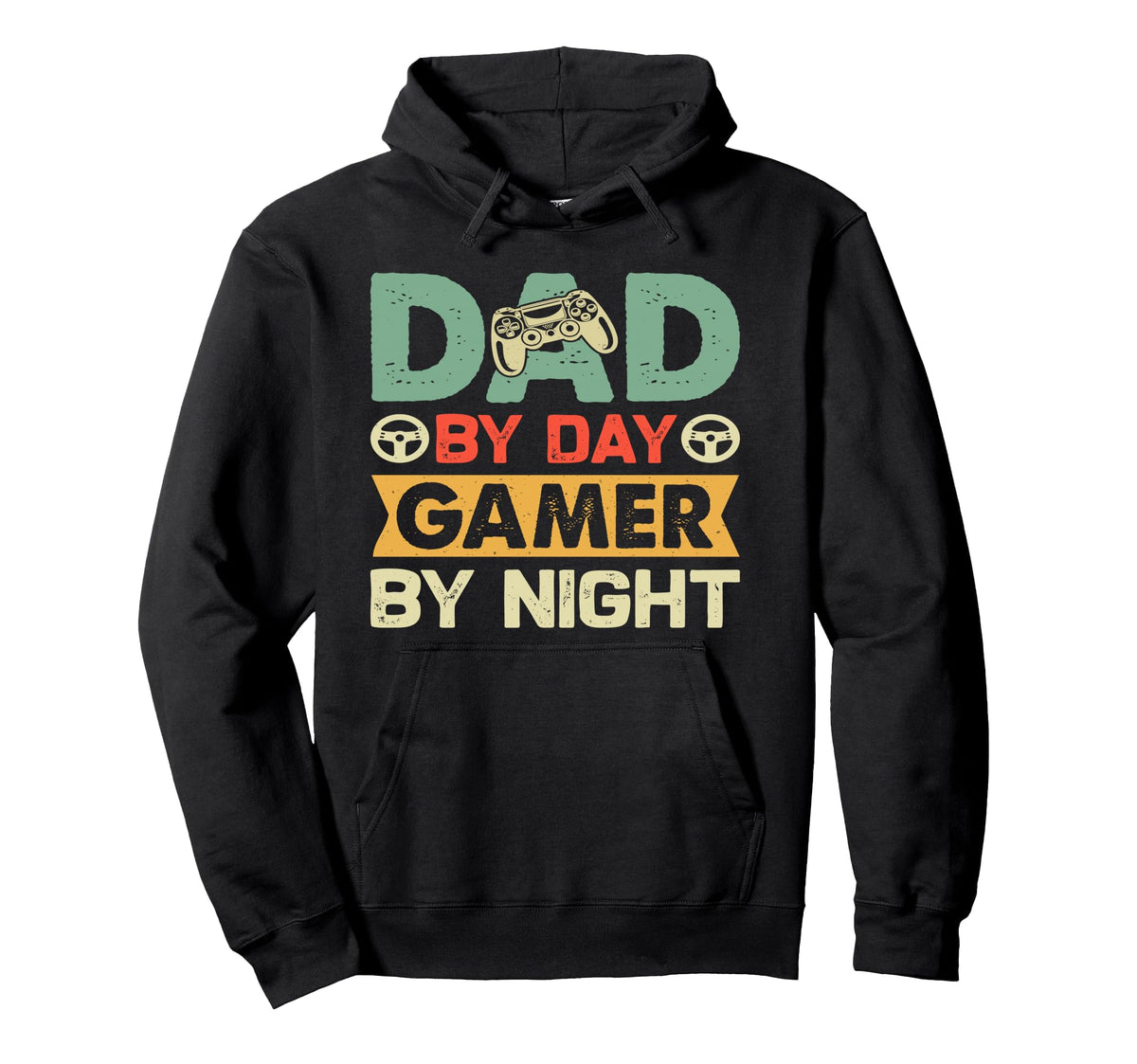 Dad Day Gamer Night Funny Fathers Day Hoodie - Trendy Graphic Men Women