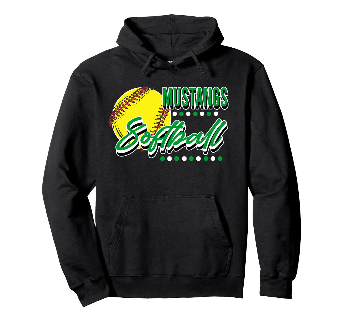 Mustangs Softball Mom Sports Game Day Hoodie - Minimalist Print Men Women