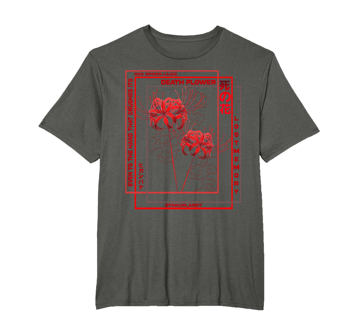 Japanese Spider Lily Soft Grunge T-Shirt - Casual Everyday Wear Men Women