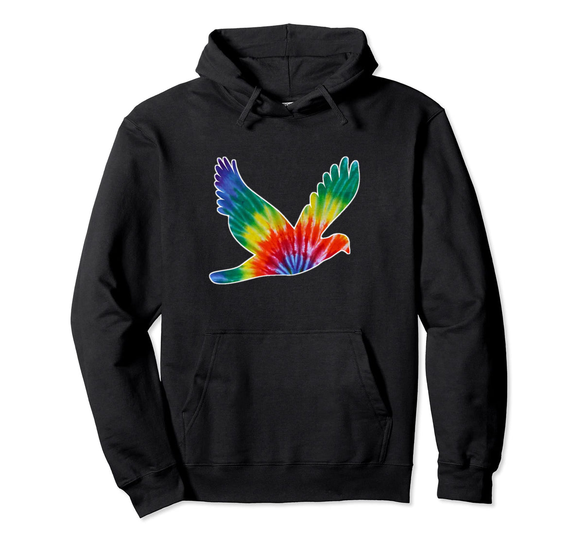 Hippie Tie Dye Dove Bird Peace And Love Hoodie - Trendy Graphic Men Women