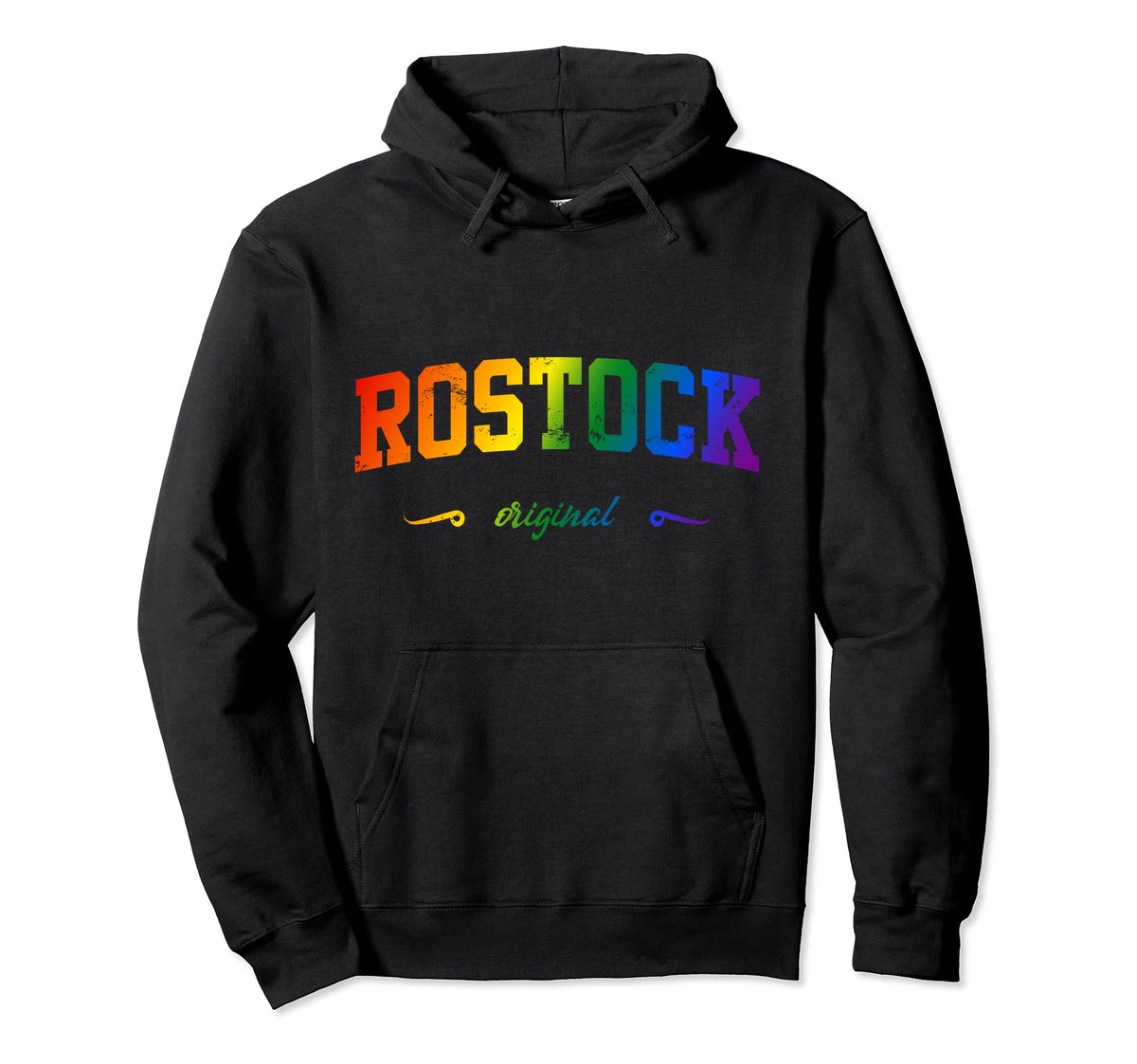 Rostock East Germany Ddr Lgbtqai Rainbow Hoodie - Graphic Print for Adults