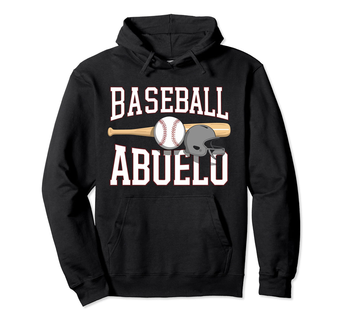 Baseball Grandpa Grandfather Gramps Hoodie - Custom Art Print for Adults