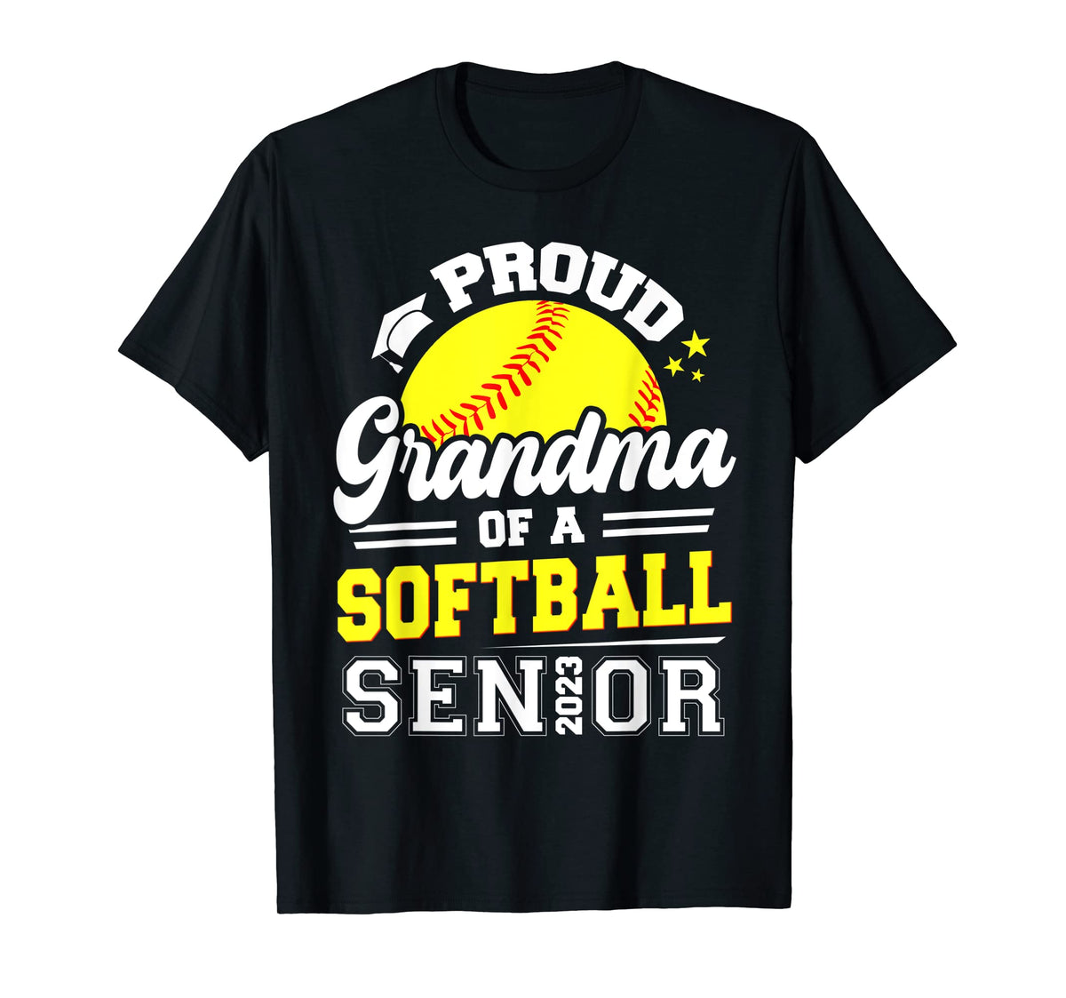 Proud Grandma 2023 Senior Graduate T-Shirt - Custom Art Print Men Women