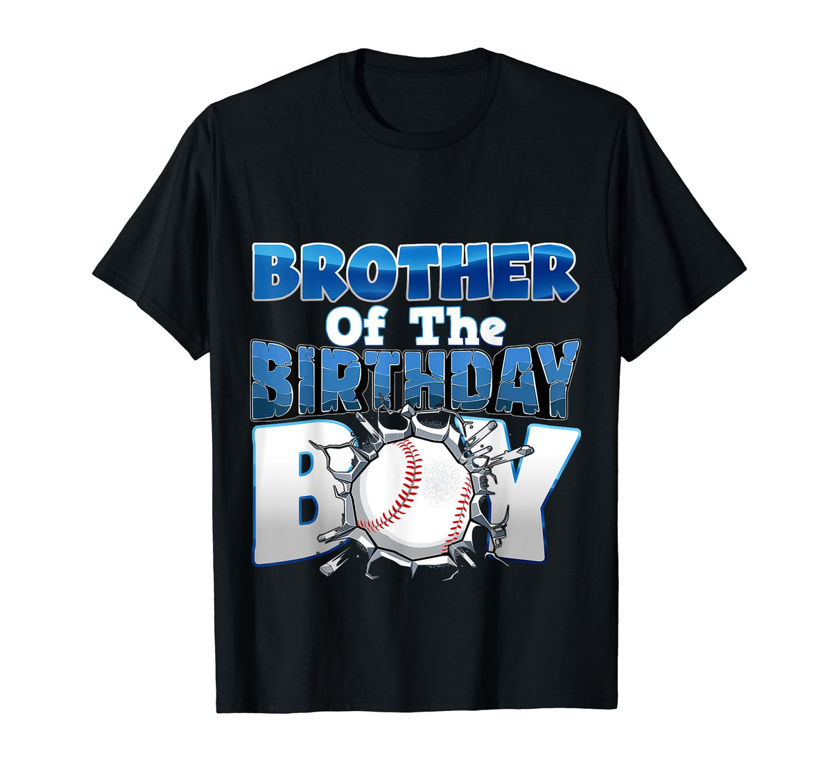 Brother Baseball Birthday Family Baller B T-Shirt - Novelty Apparel Unisex