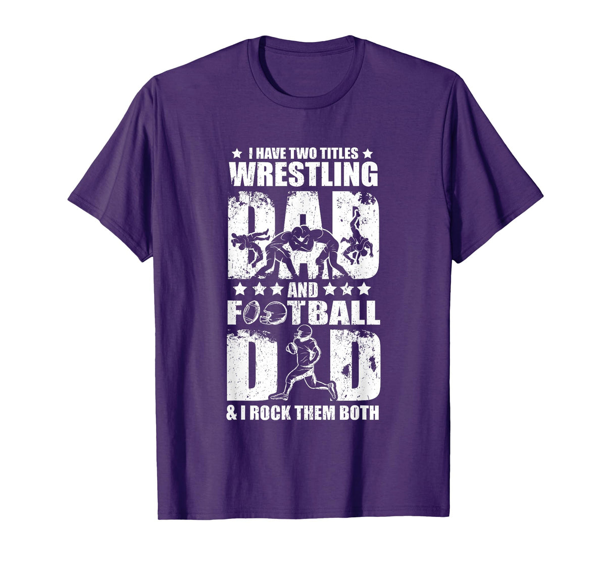 Wrestling Dad Football Dad Son T-Shirt - Fun Novelty Design Men Women