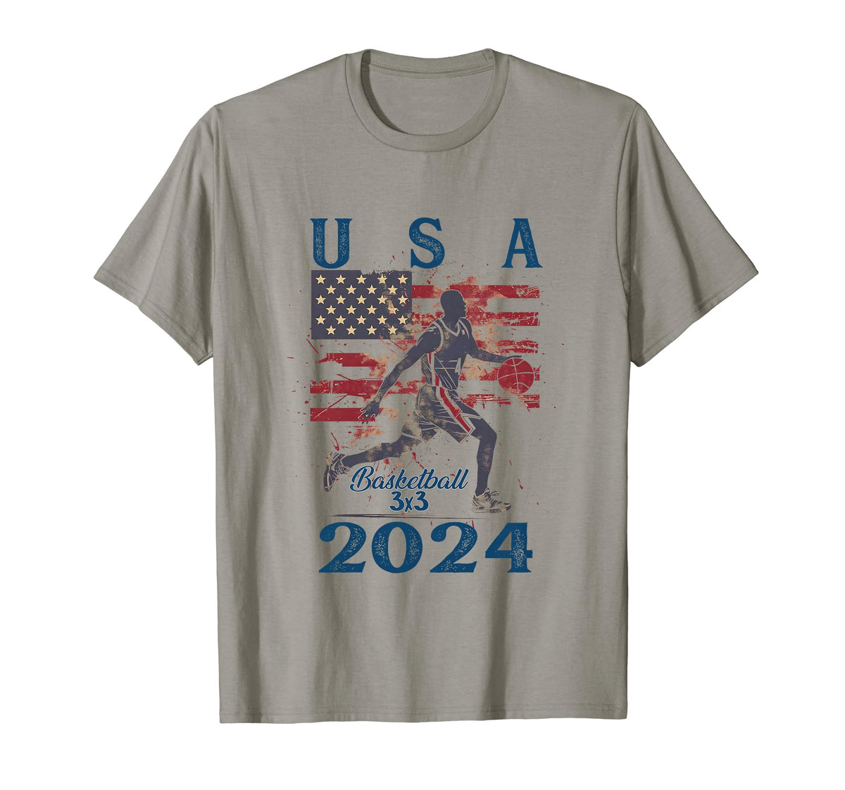 Usa 2024 Fathers Day American Sport T-Shirt - Trendy Graphic for Adults