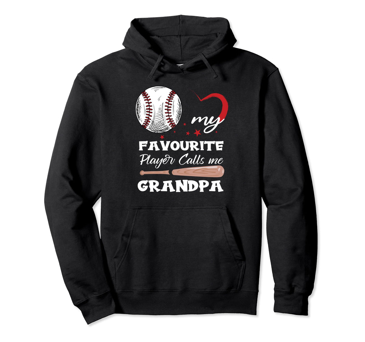 My Favorite Baseball Player Calls Hoodie - Casual Everyday Wear for Adults