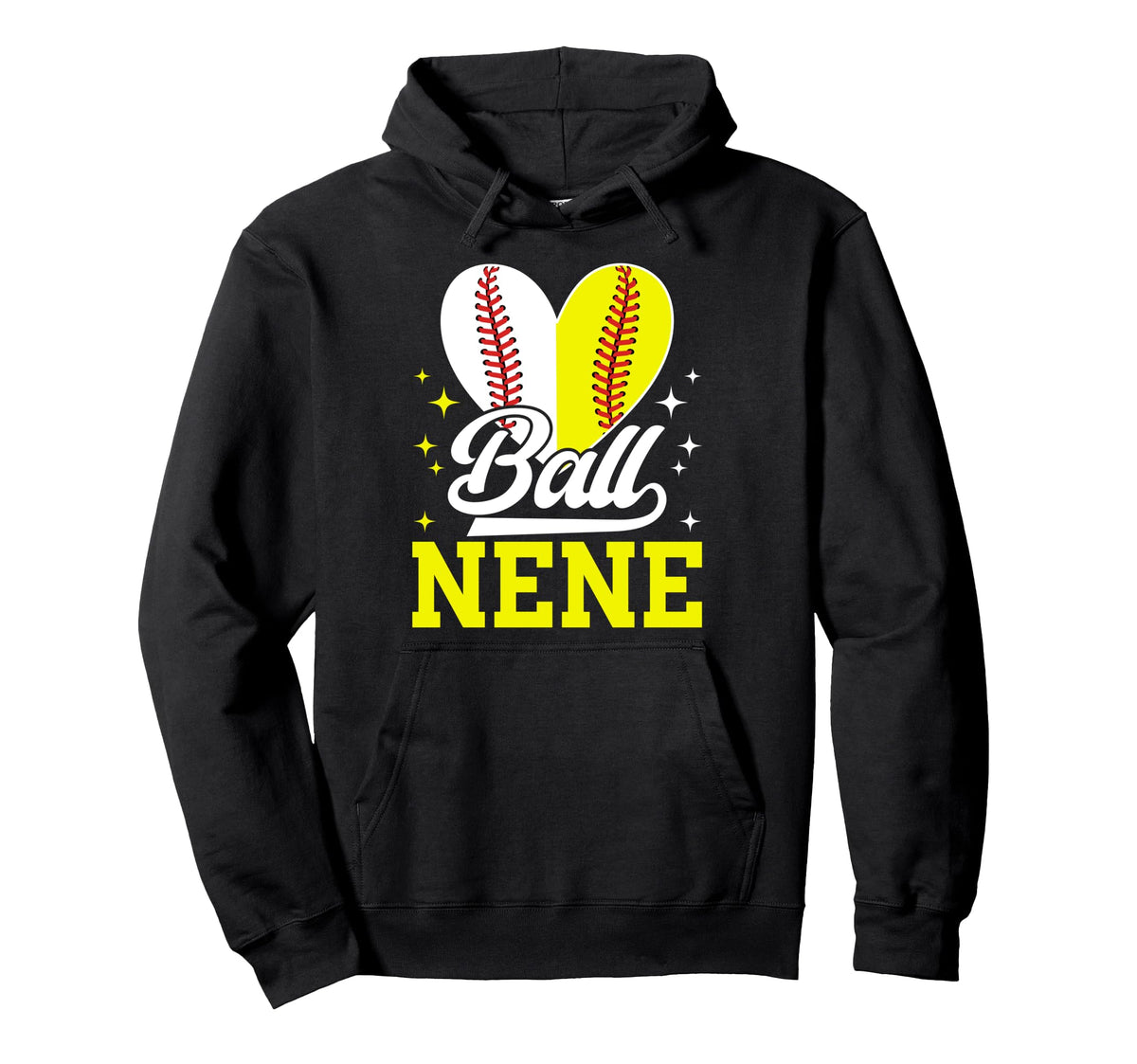 Ball Nene Heart Softball Baseball Nene Hoodie - Graphic Print Men Women