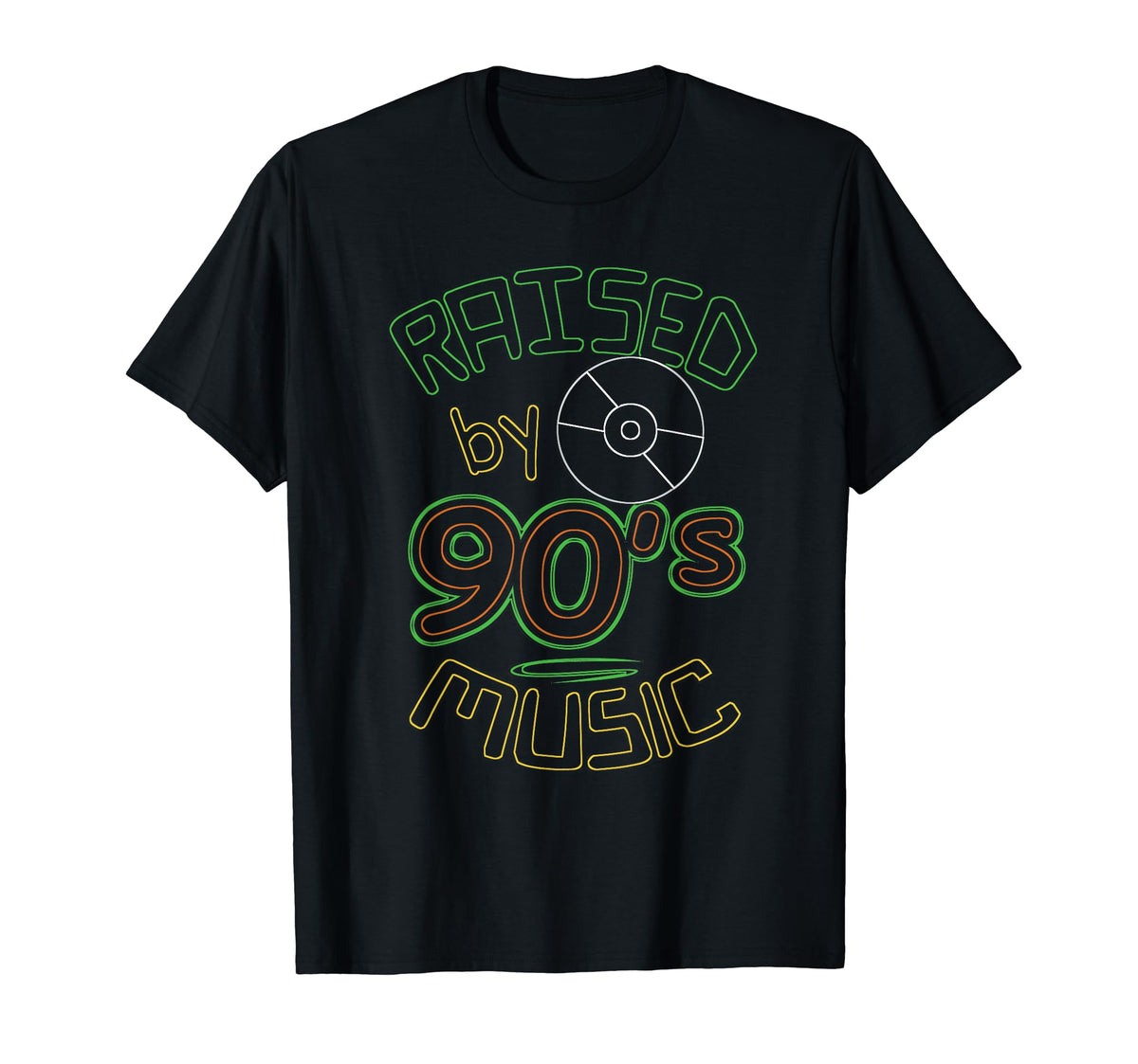 Raised 90S Music Old School Hip Hop T-Shirt - Casual Everyday Wear Unisex
