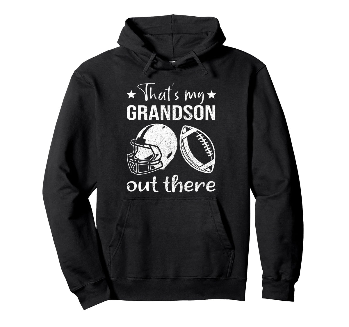 Thats My Grandson Out There Grandma Hoodie - Graphic Print Men Women