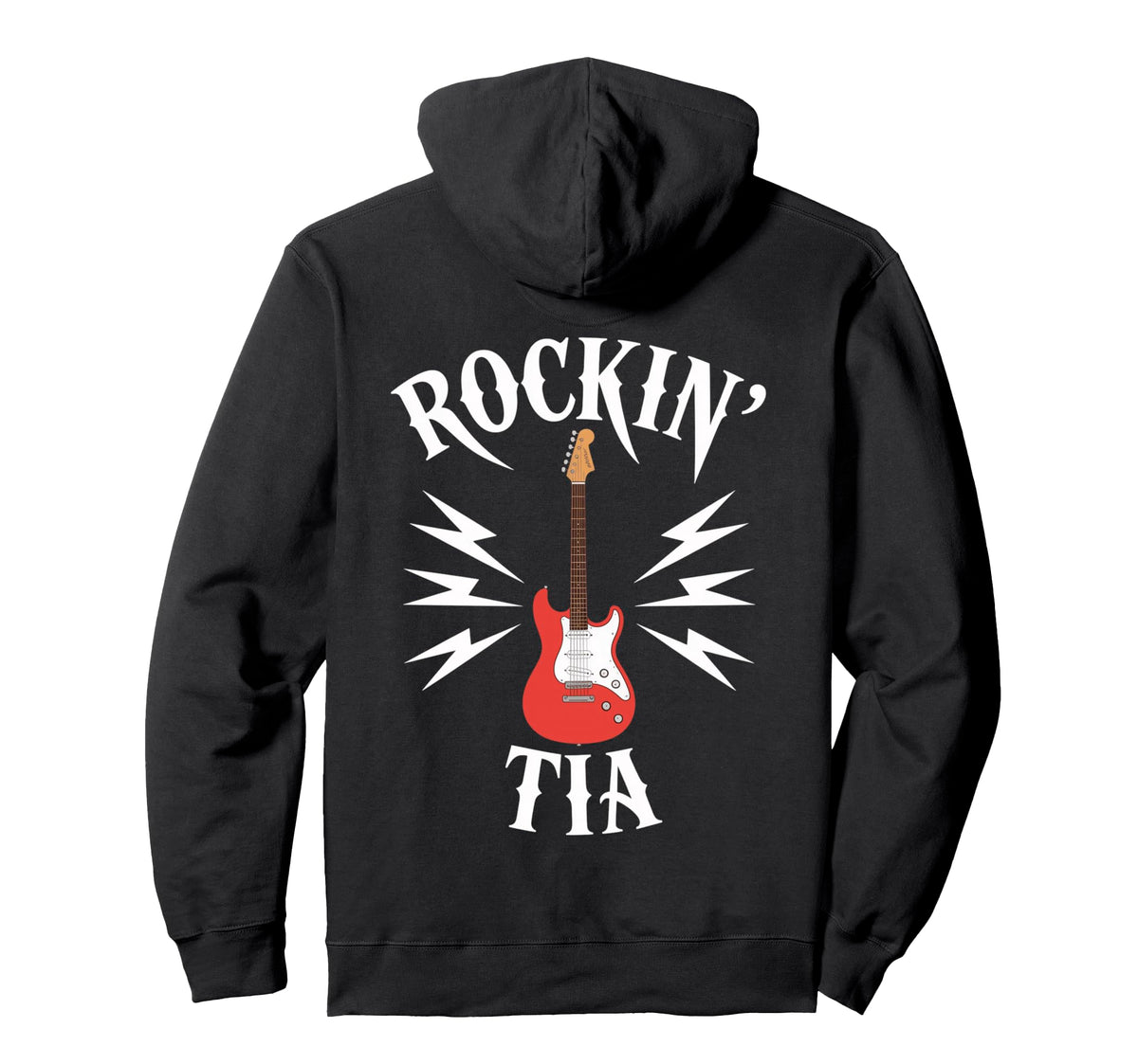 Rockin Tia Electric Guitar Music Lover Hoodie - Novelty Apparel Unisex