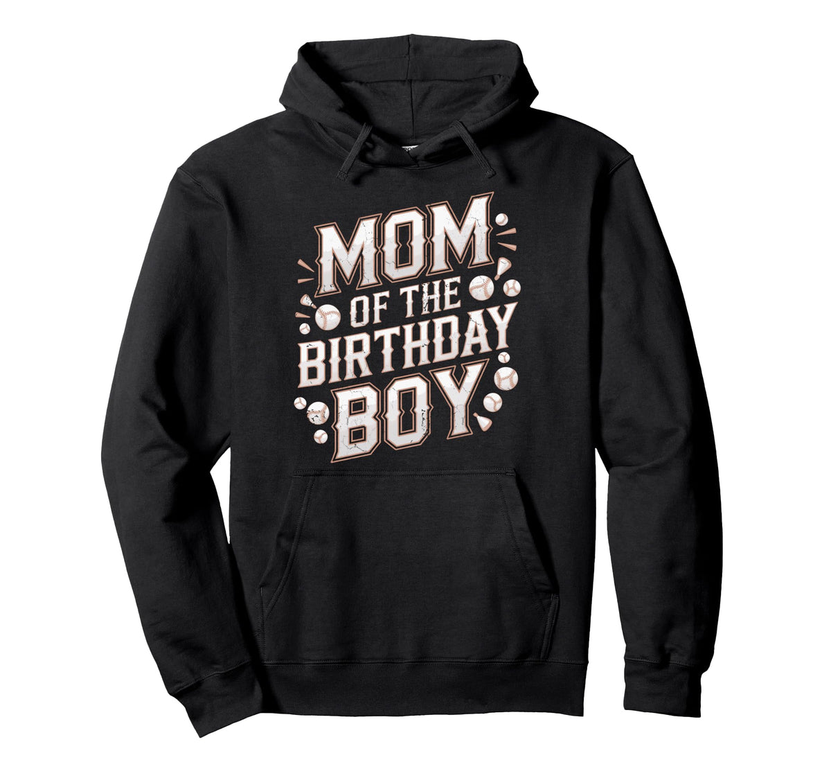Funny Baseball Party Mother Mom Hoodie - Casual Everyday Wear Men Women