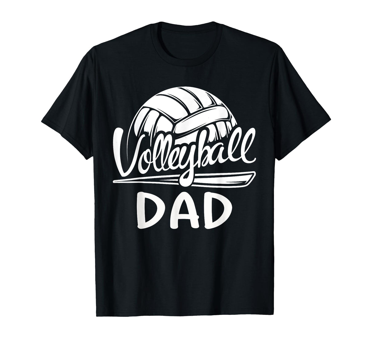 Mens Volleyball Dad Volleyball T-Shirt - Casual Everyday Wear for Adults
