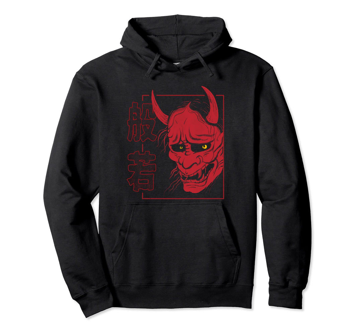 Japanese Hannya Mask Demon Or Oni Skull Hoodie - Novelty Apparel Men Women