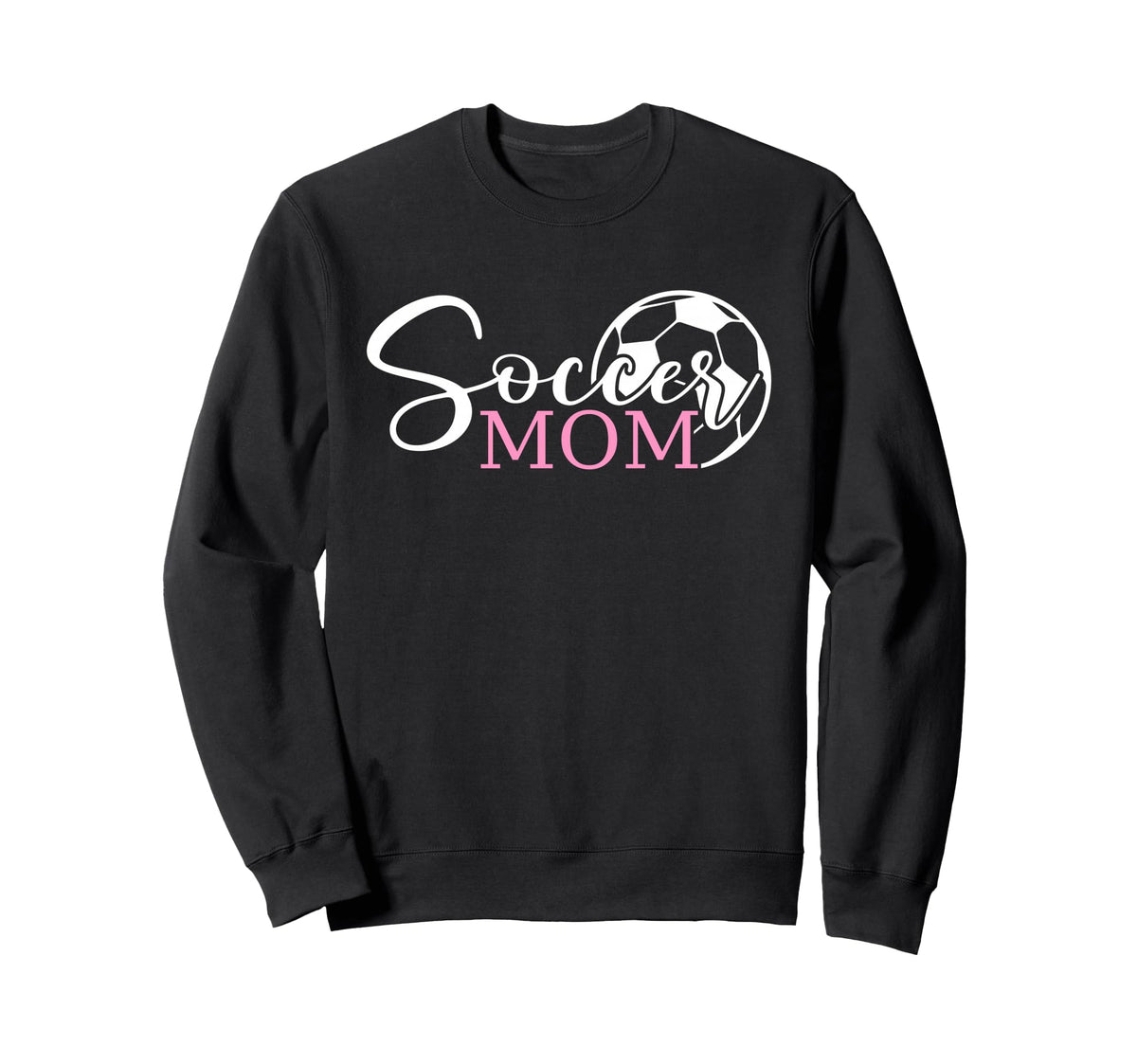 Soccer Mom Funny Football Soccer Season Sweatshirt - Graphic Print Unisex