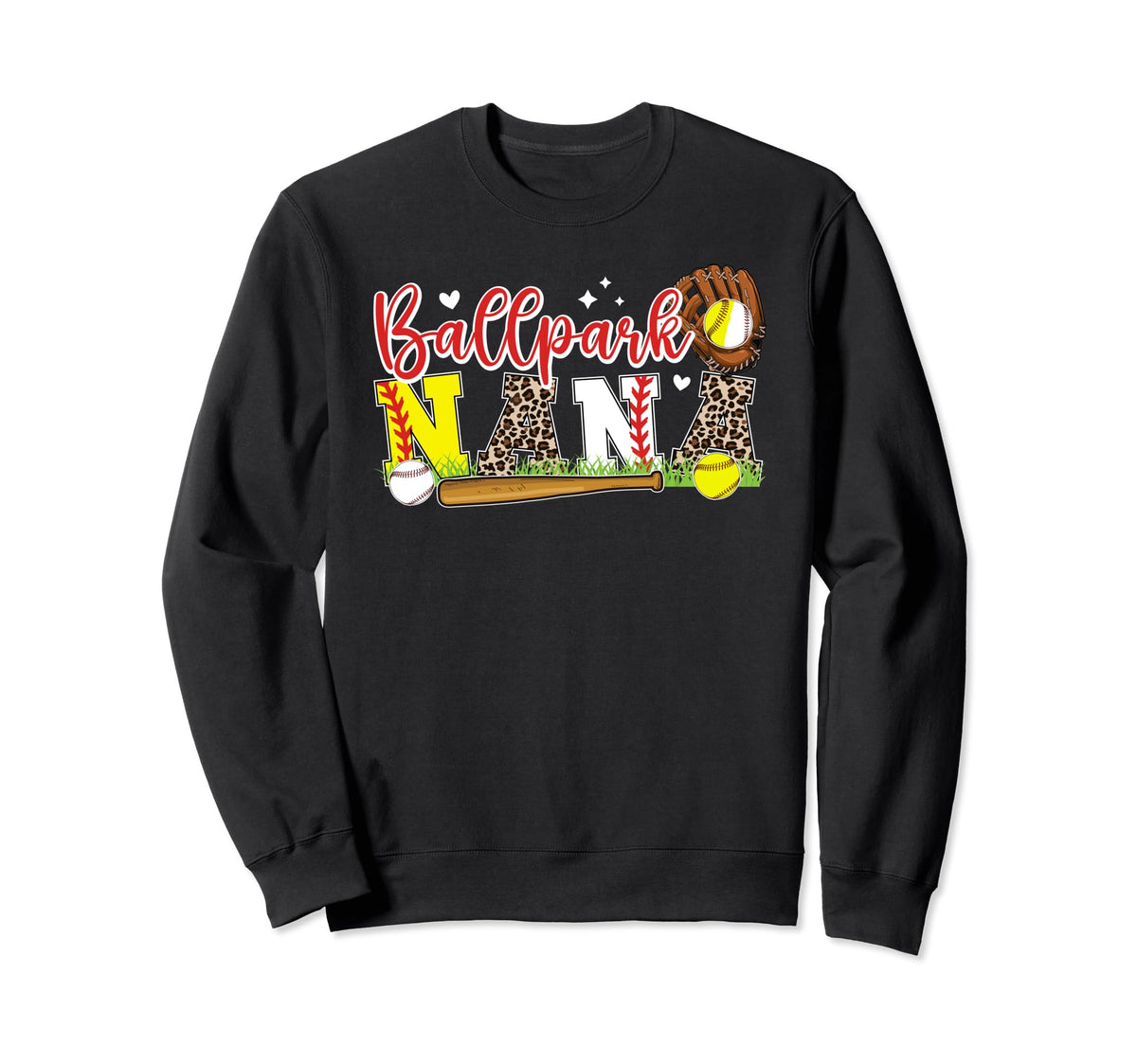 Ballpark Nana Softball Baseball Sweatshirt - Streetwear Style Men Women
