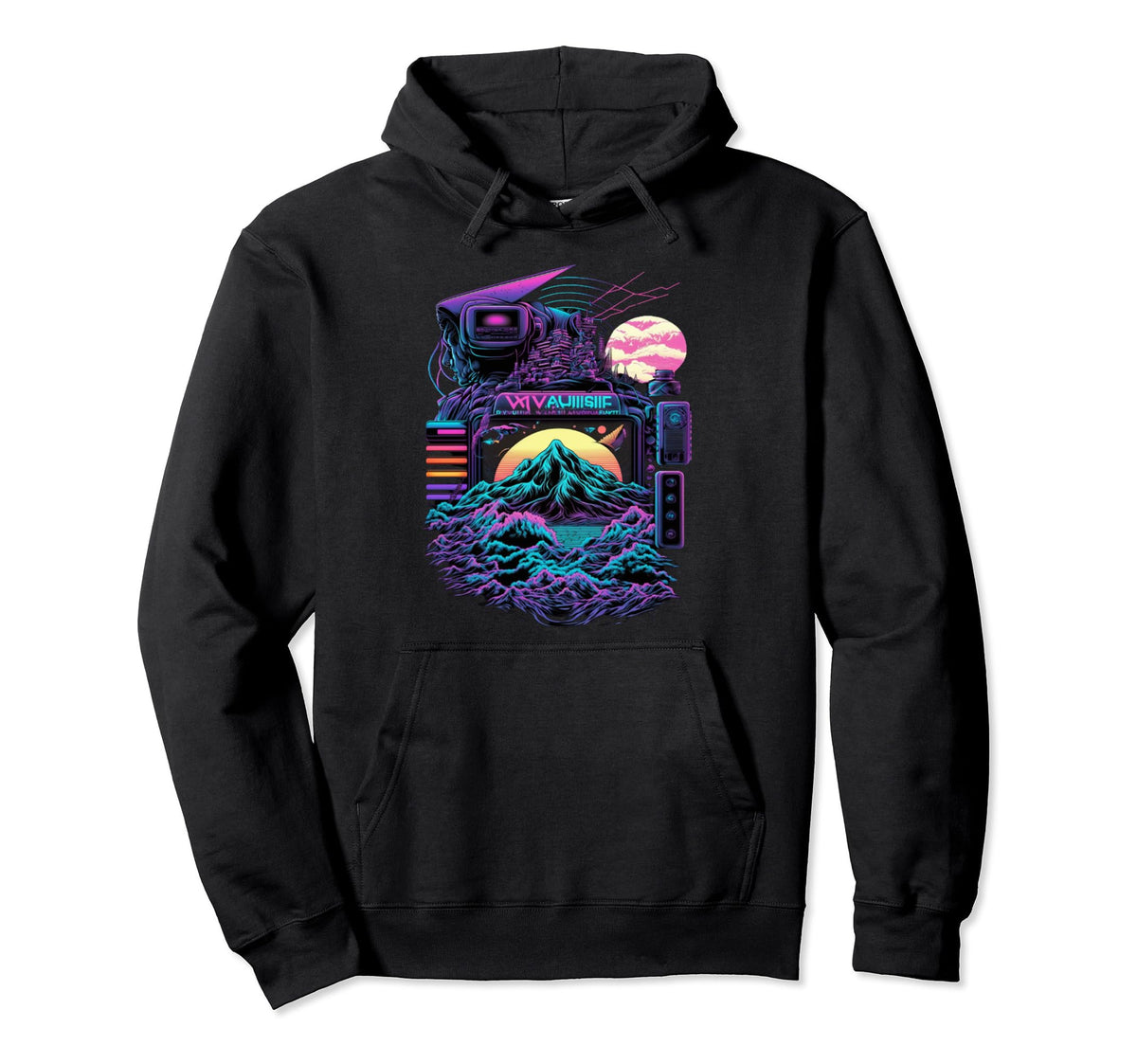 Aesthetic Psychedelic Futuristic Japanese Hoodie - Streetwear Style Unisex