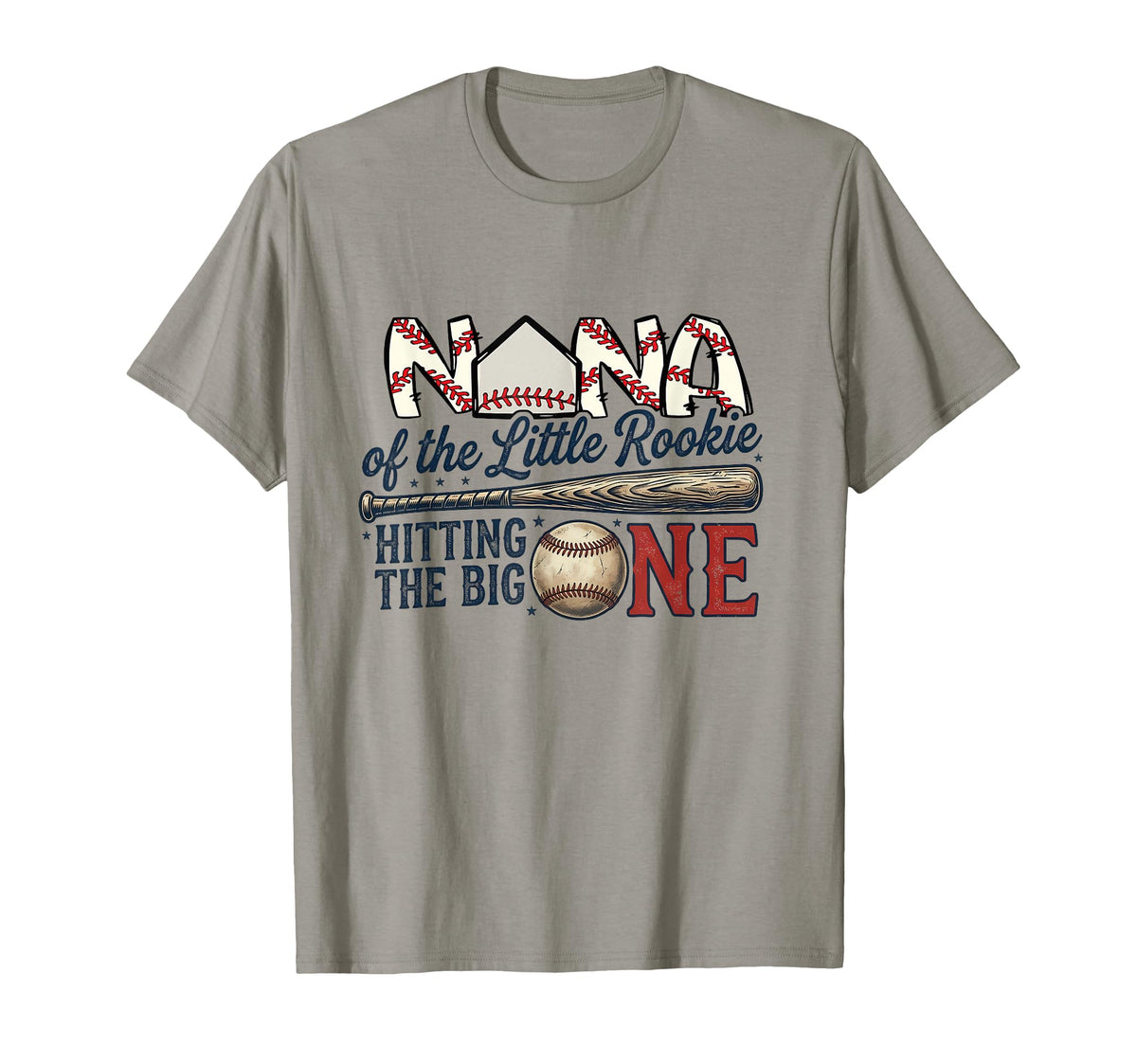 Grandma Nana Lil Rookie 1St Birthday T-Shirt - Unique Graphic for Adults