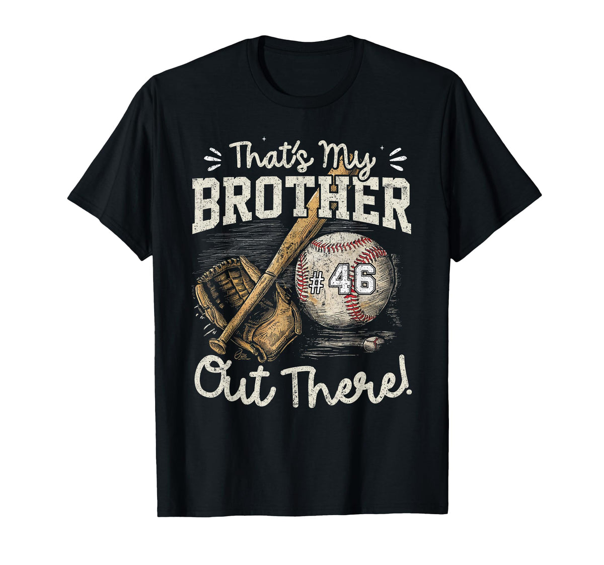 Baseball Jersey Number 46 Thats T-Shirt - Casual Everyday Wear Men Women