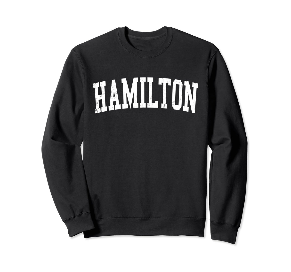 Hamilton Oh Distressed White Sweatshirt - Novelty Apparel for Adults